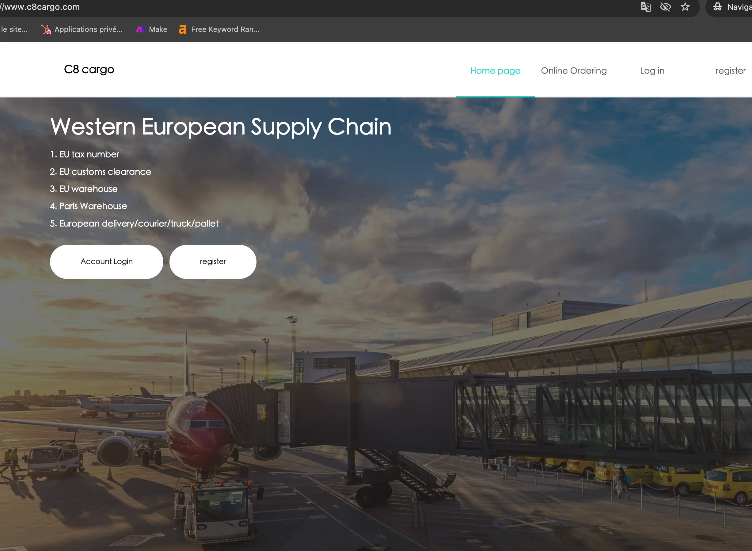 C8cargo Supply Chain System (Western EU) - Aperçu du projet